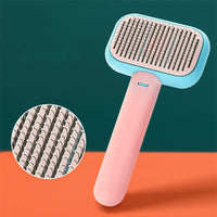 HKM-194195 Stainless Steel Cat and Dog Grooming Comb – Open-Knot Hair Brush for Gentle Massaging and Cleaning