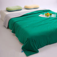 HKM-194259 Cool Silk Summer Blanket - Machine Washable, Multiple Sizes: Single, Plus Size, Double, Children's