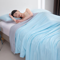 HKM-194259 Cool Silk Summer Blanket - Machine Washable, Multiple Sizes: Single, Plus Size, Double, Children's