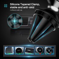 HKM-194323 360-Degree Rotating Aluminum Alloy Mobile Phone Holder for Car CD Slot