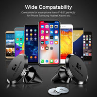 HKM-194323 360-Degree Rotating Aluminum Alloy Mobile Phone Holder for Car CD Slot