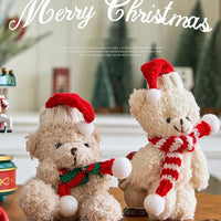 HKM-194387 Christmas Plush Ornament Set for DIY Tree Decoration - 12-15cm Hanging Dolls