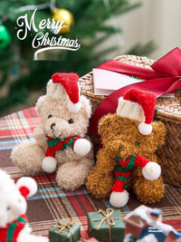 HKM-194387 Christmas Plush Ornament Set for DIY Tree Decoration - 12-15cm Hanging Dolls