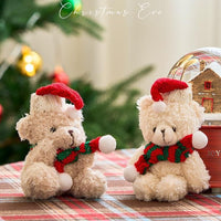 HKM-194387 Christmas Plush Ornament Set for DIY Tree Decoration - 12-15cm Hanging Dolls