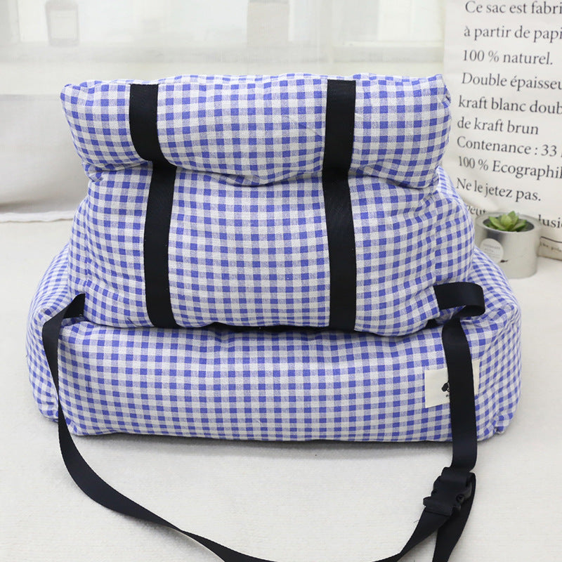 HKM-194387 Dog Car-mounted Outing Nest - Stain-resistant Cloth Pet Bed with Two Size Options