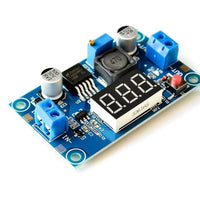 HKM-194451 Adjustable LM2596 DC-DC Step-Down Voltage Regulator Module with On-Board Voltmeter and Protection Features