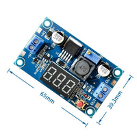HKM-194451 Adjustable LM2596 DC-DC Step-Down Voltage Regulator Module with On-Board Voltmeter and Protection Features