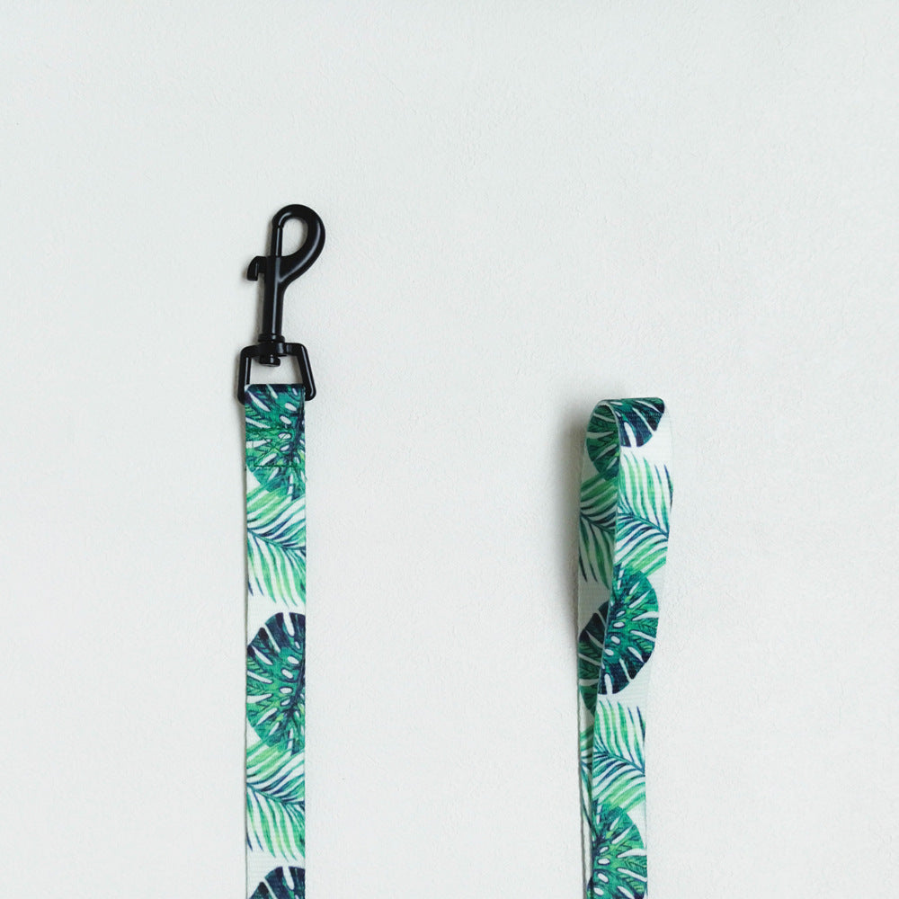 HKM-194451 Adjustable Pet Traction Rope with Chest Strap - Durable Polyester Fiber Design