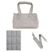 HKM-194451 Small Dog Messenger Bag in Beige, Nylon Canvas, Capacity Below 20L, Size Options Available