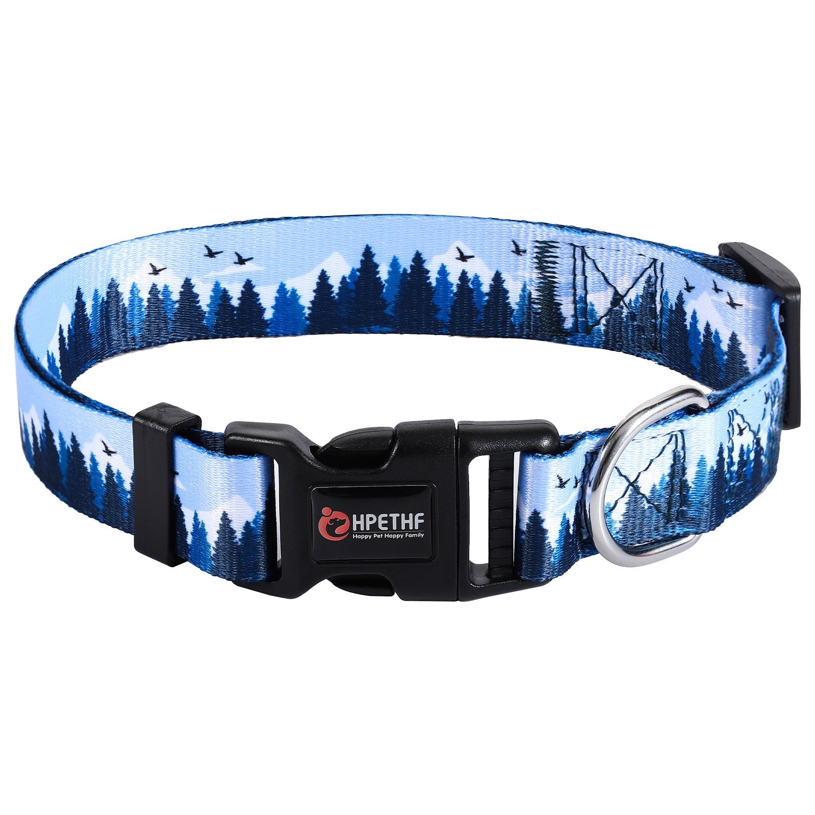 HKM-194963 Digital Printing Adjustable Pet Collar