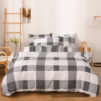 HKM-195091 Modern Chemical Fiber Quilt Cover Bedding Set – Available in Various Sizes