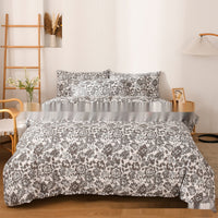 HKM-195091 Modern Chemical Fiber Quilt Cover Bedding Set – Available in Various Sizes