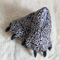 HKM-195091 Plush Animal Claw Slippers for Kids and Adults - Cozy Indoor Floor Footwear