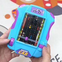 HKM-195219 Handheld Racing Game Console for Kids, Educational Mini Tabletop Racing Toy, Ages 5 and Up