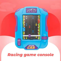 HKM-195219 Handheld Racing Game Console for Kids, Educational Mini Tabletop Racing Toy, Ages 5 and Up