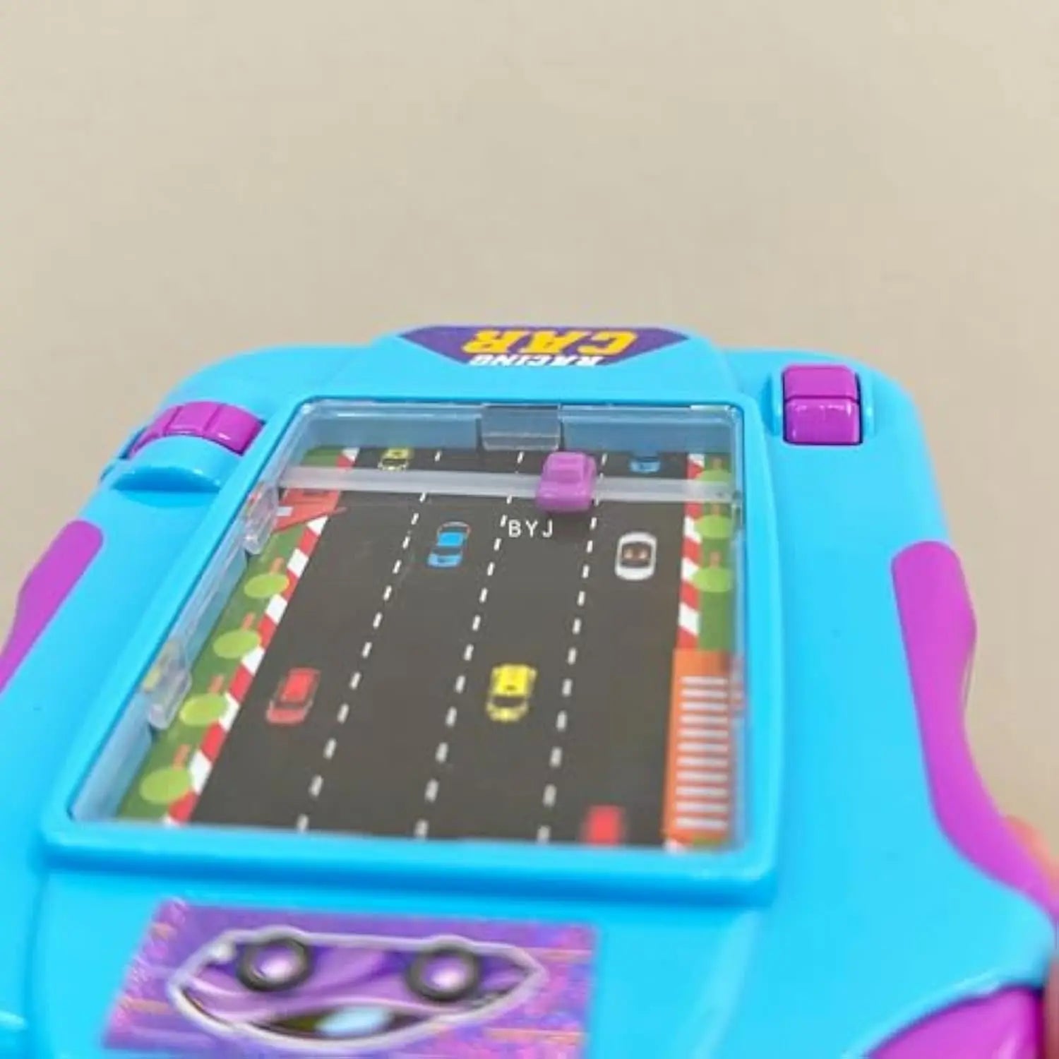 HKM-195219 Handheld Racing Game Console for Kids, Educational Mini Tabletop Racing Toy, Ages 5 and Up