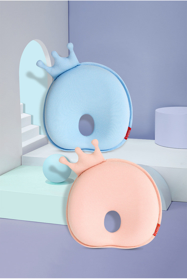 HKM-195219 Newborn Slow Rebound Round Pillow in Pure Cotton - Hydrophilic Cotton, 26.5 x 25 x 1.5 CM