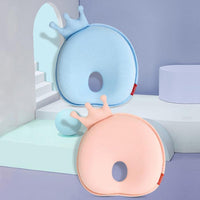 HKM-195219 Newborn Slow Rebound Round Pillow in Pure Cotton - Hydrophilic Cotton, 26.5 x 25 x 1.5 CM