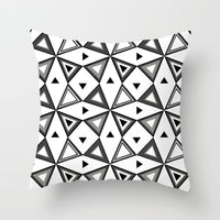 HKM-195475 Modern Geometric Abstract Sofa Pillow Cover - Peach Skin, 45x45cm