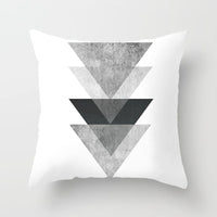 HKM-195475 Modern Geometric Abstract Sofa Pillow Cover - Peach Skin, 45x45cm