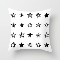 HKM-195475 Modern Geometric Abstract Sofa Pillow Cover - Peach Skin, 45x45cm