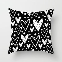 HKM-195475 Modern Geometric Abstract Sofa Pillow Cover - Peach Skin, 45x45cm
