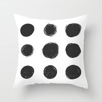 HKM-195475 Modern Geometric Abstract Sofa Pillow Cover - Peach Skin, 45x45cm