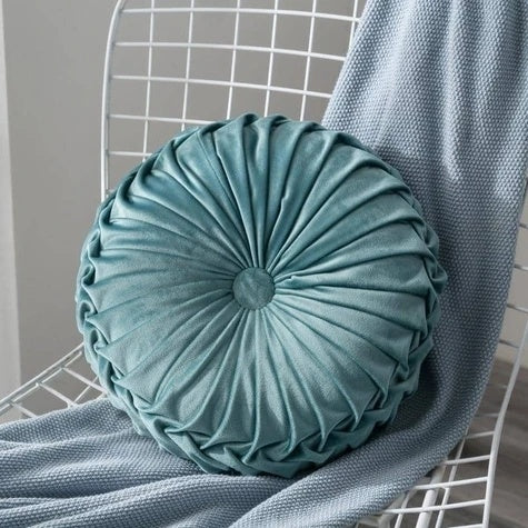 HKM-195539 Plush Velvet Pumpkin Cushion Round Pillow for Living Room and Office