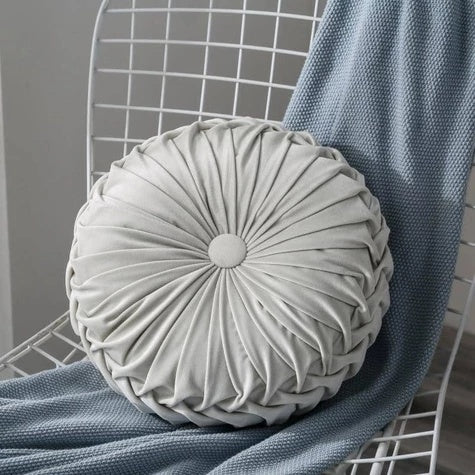 HKM-195539 Plush Velvet Pumpkin Cushion Round Pillow for Living Room and Office