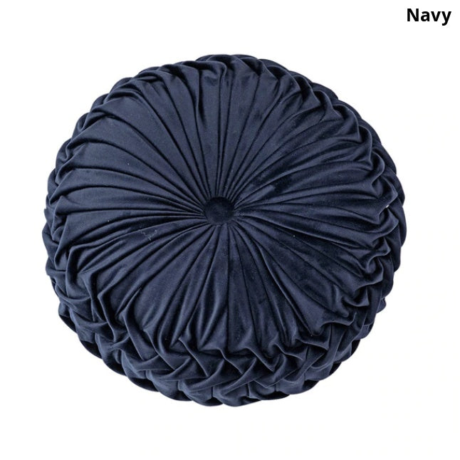 HKM-195539 Plush Velvet Pumpkin Cushion Round Pillow for Living Room and Office