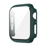HKM-195923 Integrated Case with Frosted Tempered Glass for Apple Watch 4/5/6/SE - Multiple Color Options Available