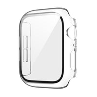 HKM-195923 Integrated Case with Frosted Tempered Glass for Apple Watch 4/5/6/SE - Multiple Color Options Available