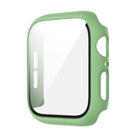 HKM-195923 Integrated Case with Frosted Tempered Glass for Apple Watch 4/5/6/SE - Multiple Color Options Available