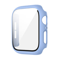 HKM-195923 Integrated Case with Frosted Tempered Glass for Apple Watch 4/5/6/SE - Multiple Color Options Available