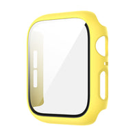 HKM-195923 Integrated Case with Frosted Tempered Glass for Apple Watch 4/5/6/SE - Multiple Color Options Available