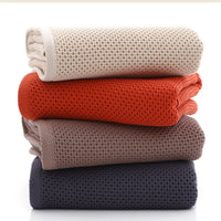 HKM-195987 100% Cotton Honeycomb Face Towel - Soft and Absorbent, Available in Multiple Colors