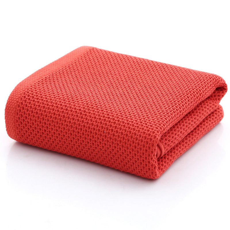 HKM-195987 100% Cotton Honeycomb Face Towel - Soft and Absorbent, Available in Multiple Colors