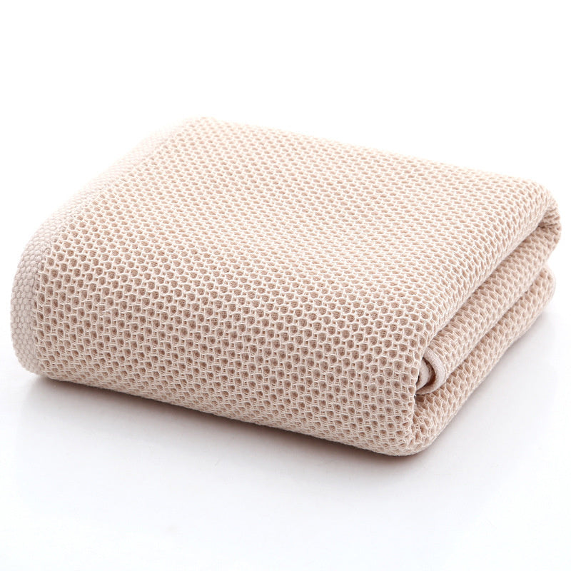 HKM-195987 100% Cotton Honeycomb Face Towel - Soft and Absorbent, Available in Multiple Colors