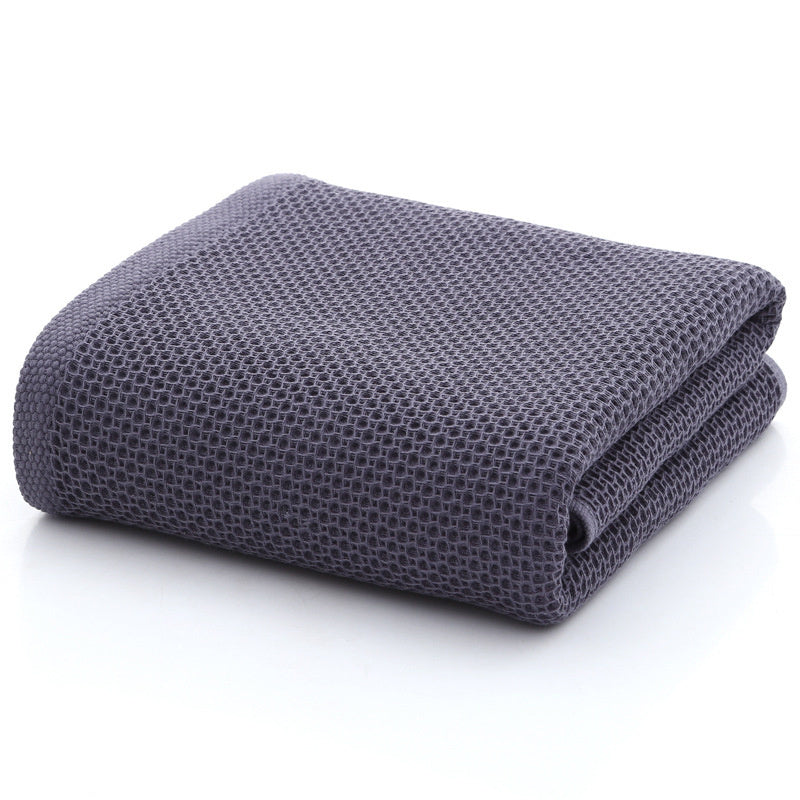 HKM-195987 100% Cotton Honeycomb Face Towel - Soft and Absorbent, Available in Multiple Colors