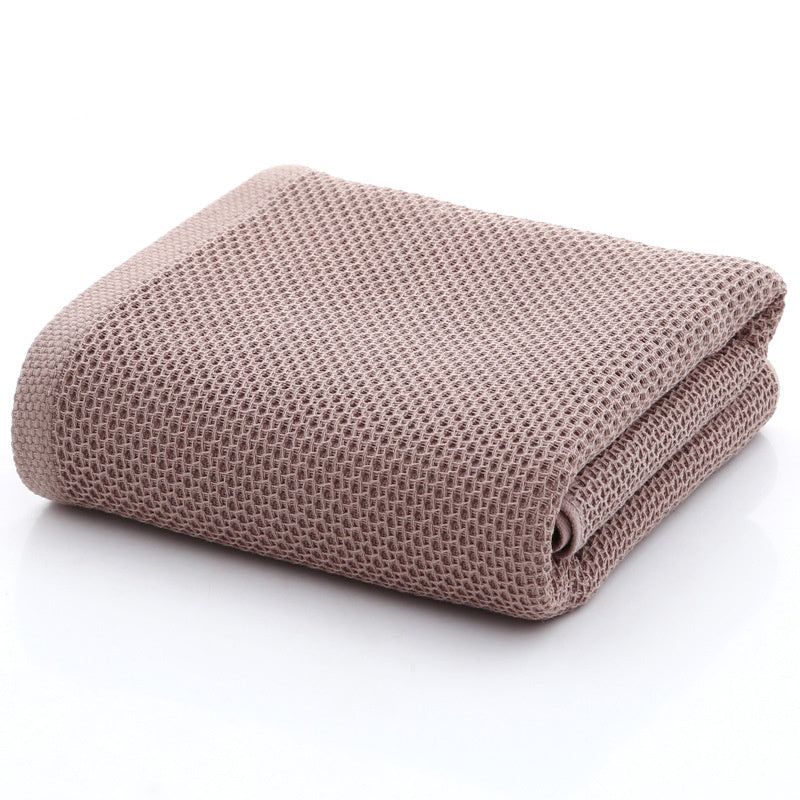 HKM-195987 100% Cotton Honeycomb Face Towel - Soft and Absorbent, Available in Multiple Colors