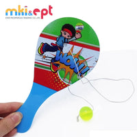 HKM-196051 Kids Beach Paddle Bounce Back Ball - EVA Sports Toy for Ages 2-7, Fun Outdoor Activity