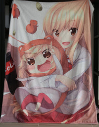 HKM-196179 Custom Flannel Knee Blanket with Personalized Design, Soft Coral Carpet, Available in Multiple Sizes