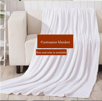 HKM-196179 Custom Flannel Knee Blanket with Personalized Design, Soft Coral Carpet, Available in Multiple Sizes