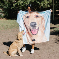 HKM-196179 Custom Flannel Knee Blanket with Personalized Design, Soft Coral Carpet, Available in Multiple Sizes