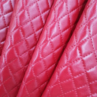 HKM-196243 Embossed Checkered PVC Leather Car Floor Mat - Durable and Versatile Auto Accessory
