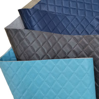 HKM-196243 Embossed Checkered PVC Leather Car Floor Mat - Durable and Versatile Auto Accessory