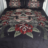 HKM-196243 European and American Skeleton Duvet Cover Set for Spring and Summer - Various Sizes Available