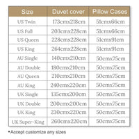 HKM-196243 European and American Skeleton Duvet Cover Set for Spring and Summer - Various Sizes Available