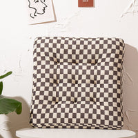 HKM-196307 Cozy Autumn and Winter Corduroy High Elastic Pearl Cotton Cushion - Various Grid Colors Available