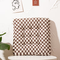 HKM-196307 Cozy Autumn and Winter Corduroy High Elastic Pearl Cotton Cushion - Various Grid Colors Available